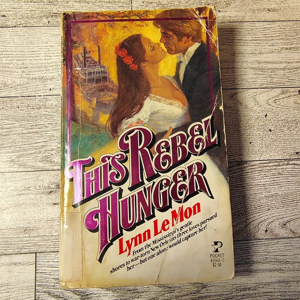 This Rebel Hunger by Lynn Le Mon 1980‎ Paperback Historical Romance Ex-Lib FAIR